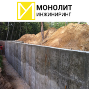 Подпорные стенки из монолитного железобетона в Минске и Минской област